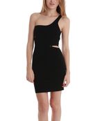 Bec & Bridge Equestrian One Shoulder Dress In Black - Lyst