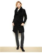 Jones New York Faux-Fur Walker Coat - Lyst
