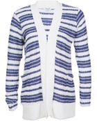 Splendid Stripe Rayon Cardigan - Lyst