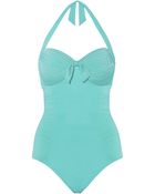 Seafolly Goddess Halter Swimsuit - Lyst
