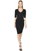 Emporio Armani Super Light Neoprene Jersey Dress - Lyst