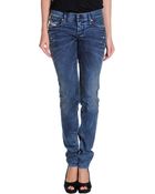 Diesel Denim Trousers - Lyst