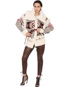Emilio Pucci Wool Jacquard Cardigan - Lyst