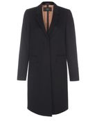 Paul Smith Black Wool-Cashmere Blend Epsom Coat - Lyst