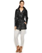 BCBGeneration Asymmetrical-Zip High-Low Trench Coat - Lyst