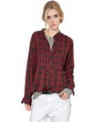 Etoile Isabel Marant Plaid Cotton Flannel Shirt - Lyst