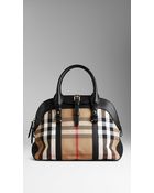 Burberry Medium House Check Bowling Bag - Lyst