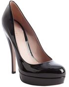 Gucci Black Patent Leather Platform Pumps - Lyst