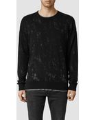 AllSaints Kwart Crew Jumper - Lyst