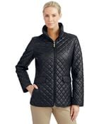 Ellen Tracy Zip Front Quilted Jacket - Lyst