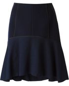 Nina Ricci Peplum Hem Skirt - Lyst
