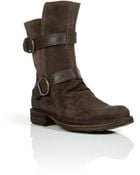 Fiorentini + Baker Suede/Leather Buckled Boots - Lyst