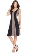 Nine West Sleeveless Colorblock Lace Dress - Lyst