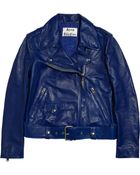 Acne Studios Mape Leather Biker Jacket - Lyst