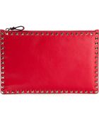 Valentino 'Rockstud' Clutch - Lyst