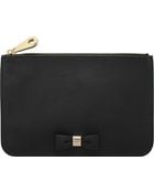 Mulberry Bow Silky Classic Calf Leather Pouch - Lyst