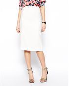 Asos Pencil Skirt With Seam Detail - Lyst