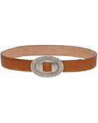 Saint Laurent 40Mm Anita Leather Belt - Lyst