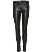 Acne Studios Skin 5 Pocket Zip Leather Trousers - Lyst