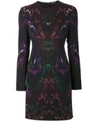 Alexander McQueen Moth Print Dress - Lyst