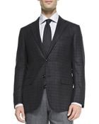 Ermenegildo Zegna Check Wool Jacket - Lyst