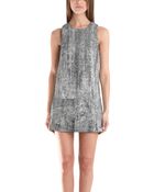 3.1 Phillip Lim Shift Dress With Leather Detail - Lyst