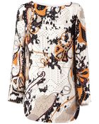 Emilio Pucci Short Studded Crepe Dress - Lyst