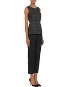 Derek Lam Tweed Sleeveless Peplum Top - Lyst