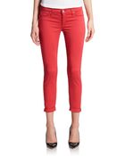 Hudson Nico Cropped Super-Skinny Jeans - Lyst
