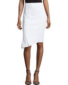 Zac Zac Posen Pleat-Detail Pencil Skirt - Lyst