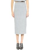 Whistles Dai High Waisted Skirt - Grey - Lyst