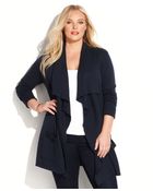 Michael Kors Michael Plus Size Drape-Front Cardigan - Lyst