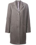 Boglioli Herringbone Coat - Lyst