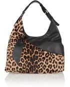 Diane von Furstenberg Leopard-Print Calf Hair Shoulder Bag - Lyst