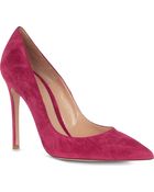 Gianvito Rossi Bari Suede Courts - Lyst