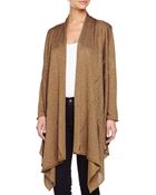 Donna Karan New York Cozy Drape-Front Sweater - Lyst