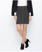 Ann Taylor Tweed Fringe Pencil Skirt - Lyst