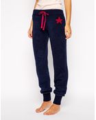Esprit Teddy Lounge Pants with Star - Lyst