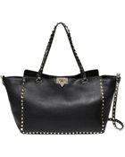 Valentino Instructions Rockstud Medium Trapeze Tote - Lyst