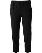 Theory Cropped Trousers - Lyst