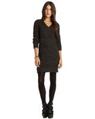 BCBGeneration Metallic Stripe Tunic Dress - Lyst