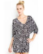 Trina Turk Zebra Print Cover-Up - Lyst