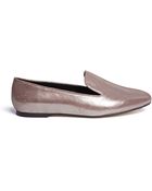 Pedder Red Metallic Leather Slipons - Lyst