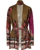 Etro Silk-Cashmere Belted Cardigan - Lyst