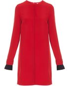 Victoria, Victoria Beckham Pleated Cuff Dress - Lyst