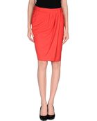Les Copains Knee Length Skirt - Lyst