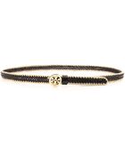 Tory Burch Leather Weave Belt - Gold - Lyst