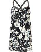 River Island Floral Print Lace Strap Cami Top - Lyst