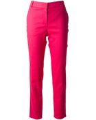Lanvin Straight Leg Trousers - Lyst