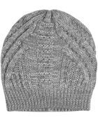 Duffy Knitted Slouchy Beanie Hat - Lyst